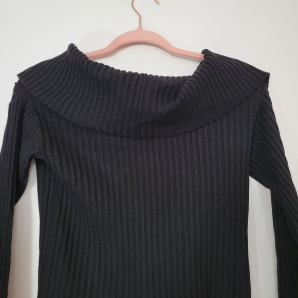 Wild Fable Black Button Down Sweater Shawl Collar Size S - Picture 12 of 14